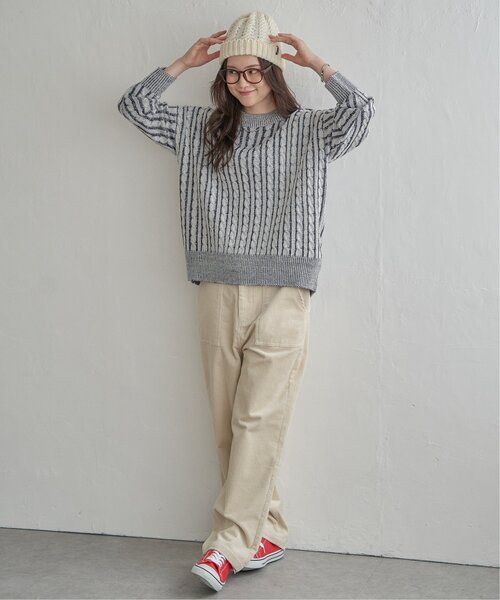 「LBC」 コーデュロイパンツ L ブルー レディース_画像5