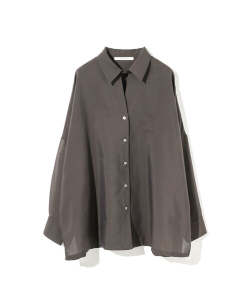 ブラウス シャツ MIDIUMISOLID for Ladies シアースキッパーポンチョ 