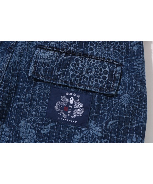 BAPE ストレートデニム インディゴ A BATHING APE（アベイシングエイプ） ジーンズ JAPANESE INDIGO ART