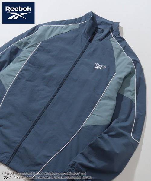「Reebok」 ナイロンブルゾン L ブラック メンズの画像