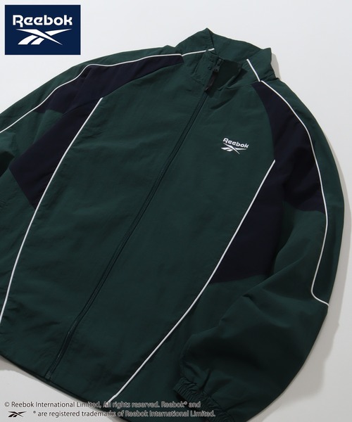 「Reebok」 ナイロンブルゾン L ブラック メンズの画像