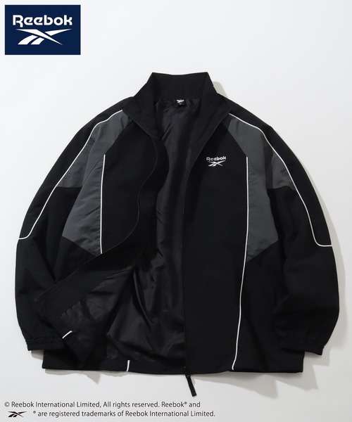 「Reebok」 ナイロンブルゾン L ブラック メンズの画像