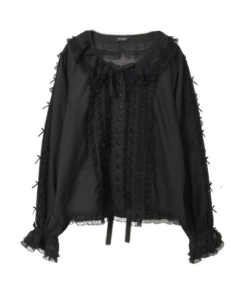 PINK HOUSE（ピンクハウス） ブラウス シャツ レース＆リボン使い