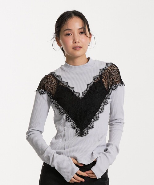 UNITED TOKYO（ユナイテッドトウキョウ） tシャツ Vネックレースプル