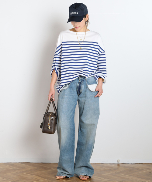 AP STUDIO Tシャツ2点（白、黒） AP STUDIO tシャツ ストライプTシャツ レディース : ZOZOTOWN Yahoo!店