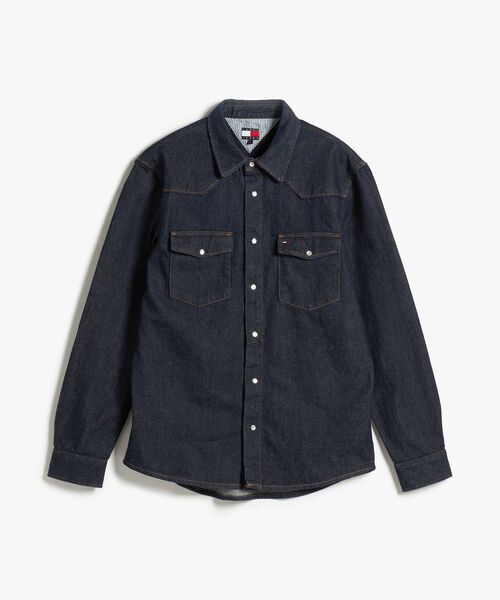 TOMMY JEANS（トミー・ジーンズ） シャツ レギュラーウエスタンデニム