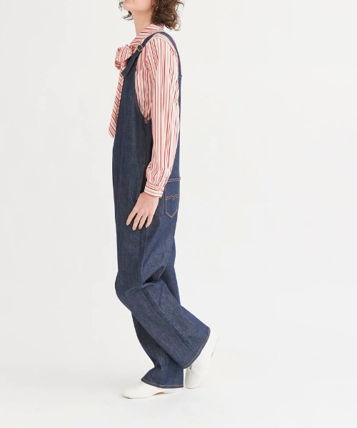 「CIMARRON」 オーバーオール M ネイビー レディース_画像3