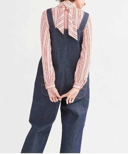 「CIMARRON」 オーバーオール M ネイビー レディース_画像8