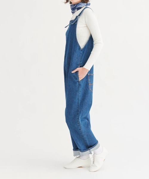 「CIMARRON」 オーバーオール M ネイビー レディース_画像9