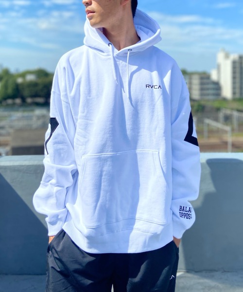 「RVCA」 プルオーバーパーカー M ブラック メンズ_画像2