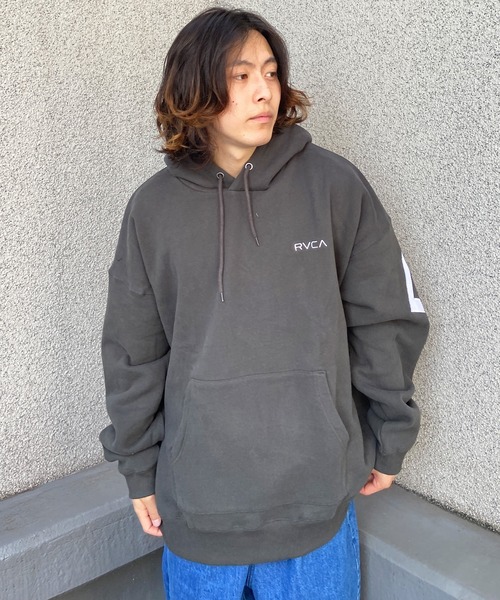 「RVCA」 プルオーバーパーカー M ブラック メンズ_画像9