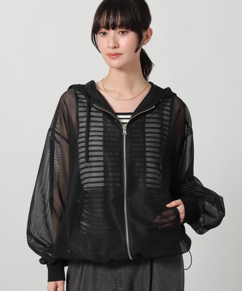 LAKOLE（ラコレ） パーカー メッシュZIPパーカー / 664837 レディース