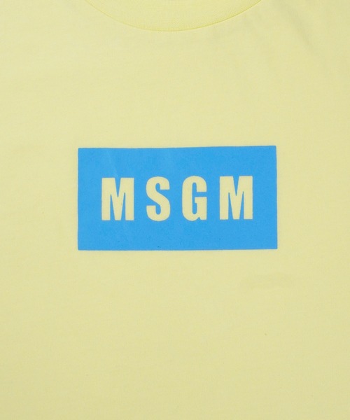 tシャツ MSGM KIDS MINI BOXロゴ Tシャツ キッズ 子供服 男の子 女の子の画像