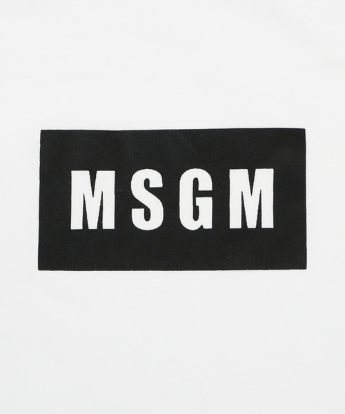 tシャツ MSGM KIDS MINI BOXロゴ Tシャツ キッズ 子供服 男の子 女の子の画像