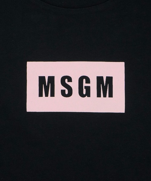 tシャツ MSGM KIDS MINI BOXロゴ Tシャツ キッズ 子供服 男の子 女の子の画像