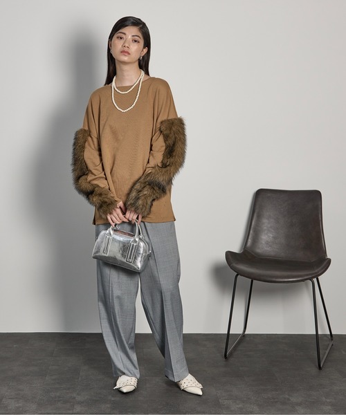 「THE YOn」 フラットパンプス 39 ブラウン レディース_画像9