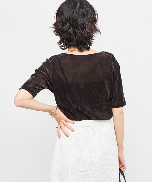 FOXLEY ブラックニット 7分袖 トップス 38 FOXEY - DAISY LIN 38 黒 