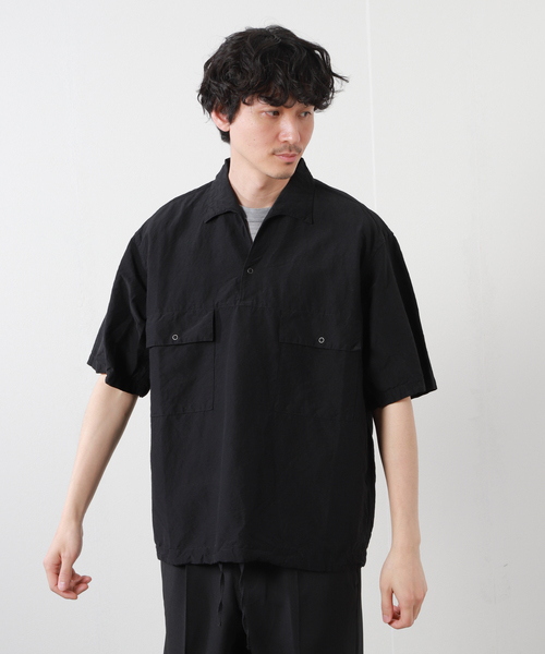 「JOURNAL STANDARD J.S HOMESTEAD」 半袖シャツ MEDIUM ベージュ メンズ_画像3