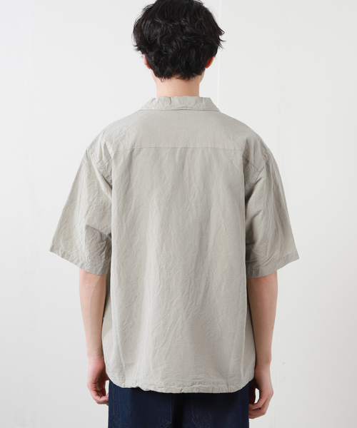 「JOURNAL STANDARD J.S HOMESTEAD」 半袖シャツ MEDIUM ベージュ メンズ_画像7