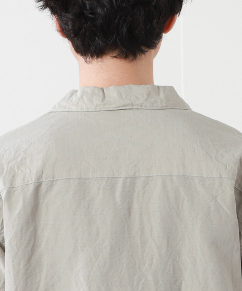 「JOURNAL STANDARD J.S HOMESTEAD」 半袖シャツ MEDIUM ベージュ メンズ_画像9
