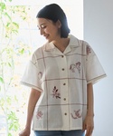 ブラウス シャツ 「リンク」インド綿刺しゅうシ...の詳細画像5