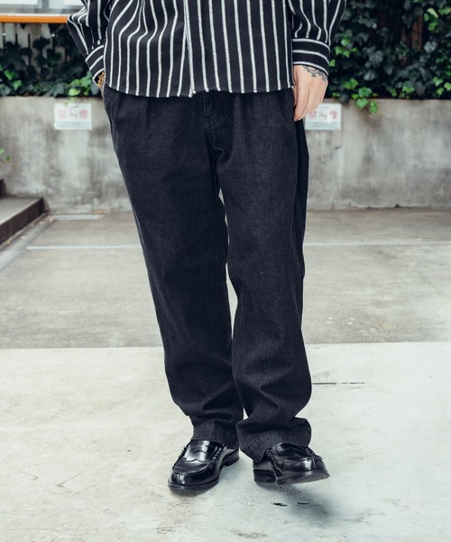 「Subciety」 デニムパンツ X-LARGE ブラック メンズ_画像6
