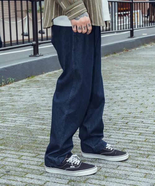 「Subciety」 デニムパンツ X-LARGE ブラック メンズ_画像9