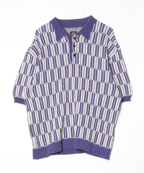 Needles（ニードルス） Polo Sweater-Arrow ニット半袖ポロシャツ M