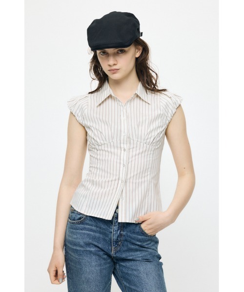 MOUSSY（マウジー） ブラウス シャツ PUFF CAP SLEEVE ブラウス