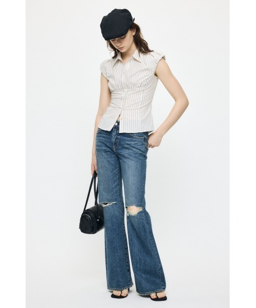 MOUSSY（マウジー） ブラウス シャツ PUFF CAP SLEEVE ブラウス