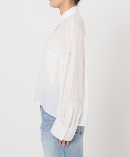 plage（プラージュ） ブラウス シャツ 「追加」RAMIE LYOCELL CROPPED