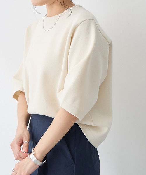 「for/c」 半袖ニット M ブラウン レディース_画像6