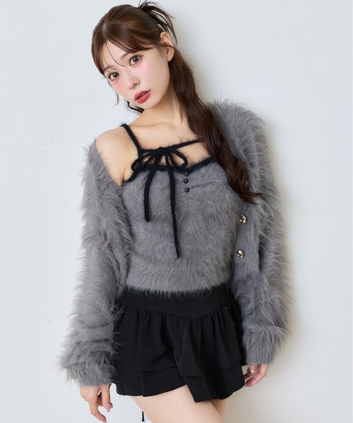 one after another NICE CLAUP スカート 夏 バックレースアップ