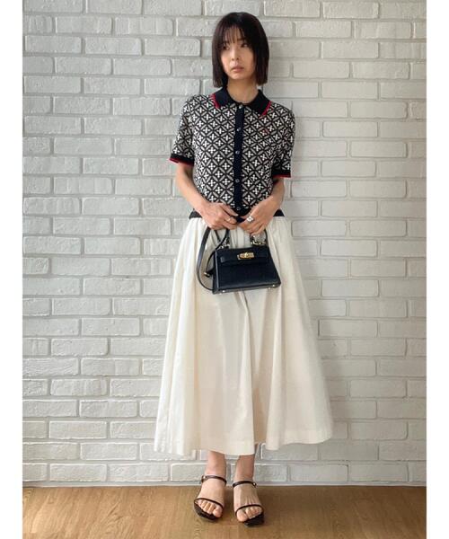 「DRESSTERIOR」 ニットカーディガン 38 ブラウン レディース_画像9