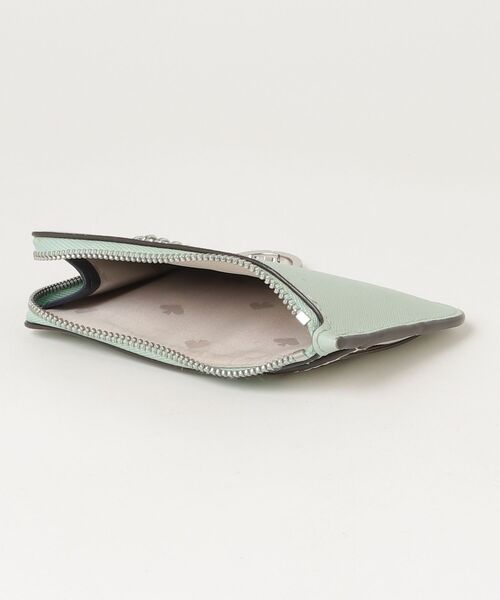 「kate spade new york」 カードケース - グリーン レディース_画像4
