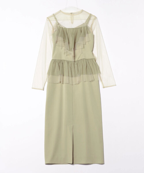 「AIMER」 コンビワンピース SMALL ベージュ レディース_画像2