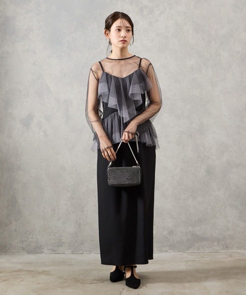 「AIMER」 コンビワンピース SMALL ベージュ レディース_画像4