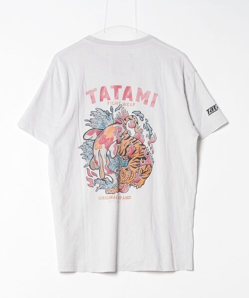 「TATAMI」 ワンポイント半袖Tシャツ M ベージュ メンズ_画像2