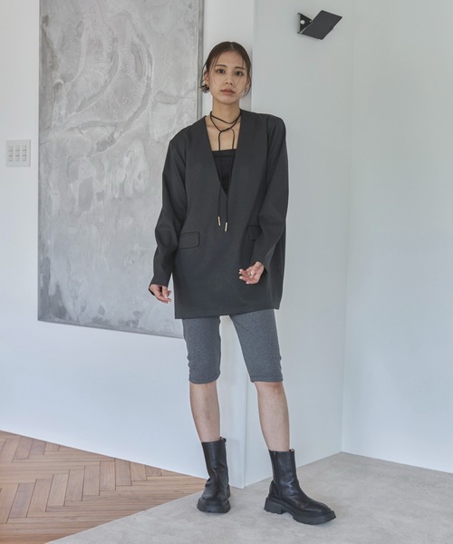 「feepur」 イージーパンツ MEDIUM ブラック レディース_画像9