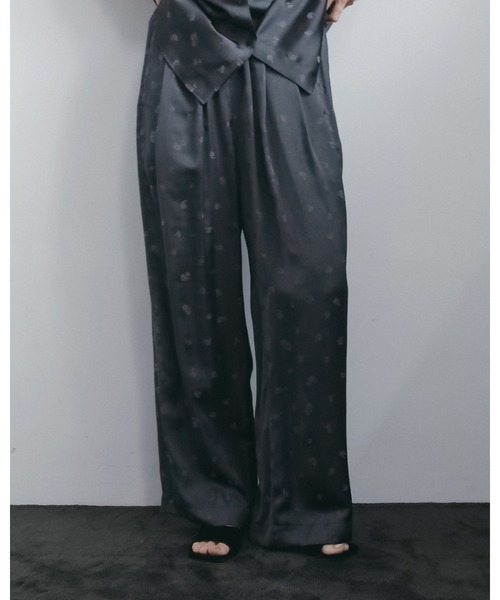 【試着のみ】anuke Flower Jacquard Roughpants anuke（アンヌーク） パンツ Flower Jacquard Roughpants レディース