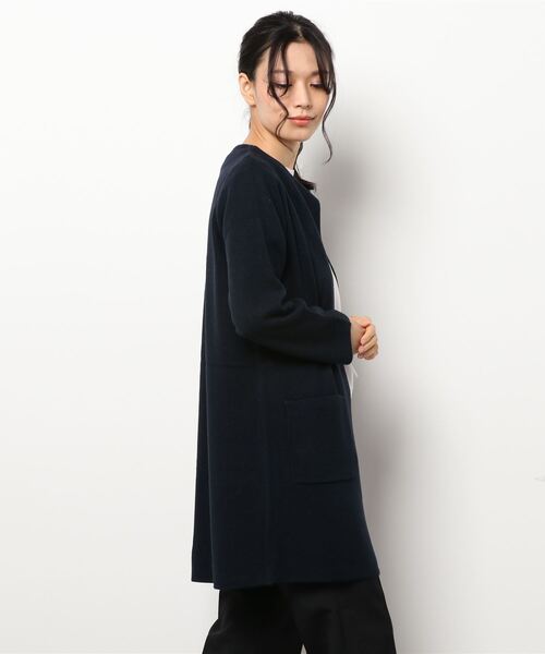 ノーブル 22AW ミラノリブニットカーディガン Vネック 長袖 オーバーサイズ ユニクロ公式 | ミラノリブVネックカーディガン（長袖）(レディース)