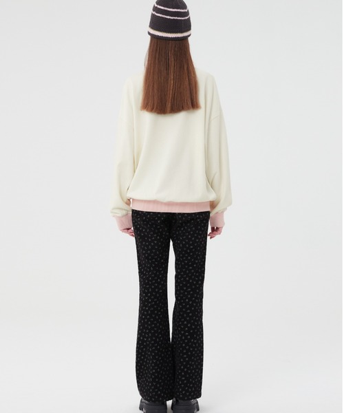 トレーナー スウェット KIRSH CHERRY CAKE GRAPHIC  RIB POINT SWEATSHIRT チェリーケーキ スウェット レ KIRSH（キルシー）の「KIRSH CHERRY CAKE GRAPHIC RIB POINT