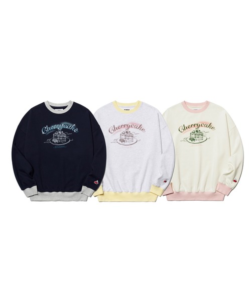 トレーナー スウェット KIRSH CHERRY CAKE GRAPHIC RIB POINT
