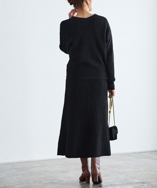 Pierrot（ピエロ） セットアップ カーディガンスカートセットアップ