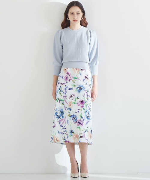 Tiara スカート 花と羽タイトスカート : ZOZOTOWN Yahoo!店