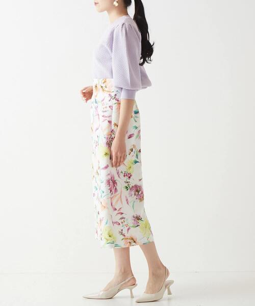 Tiara スカート 花と羽タイトスカート : ZOZOTOWN Yahoo!店