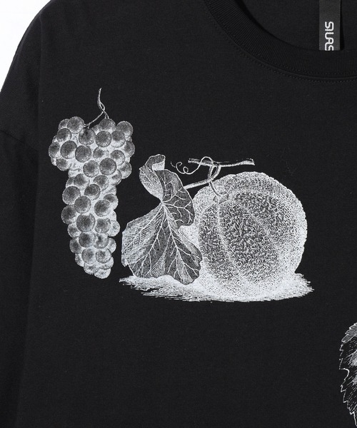【４枚セット】サイラスSILASカラーブロック Tシャツ Lサイズ SILAS tシャツ FRUITS PRINT WIDE L/S TEE メンズ レディース