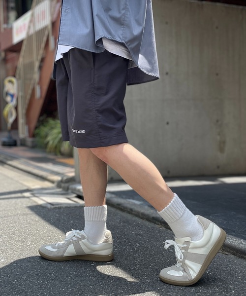 MAISON CLUB パンツ 「MAISON CLUB」ワンポイント刺繍ナイロン