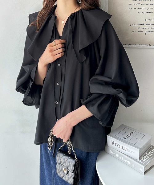 シクラス ブラウス フリル ♡ フレンチスリーブ フリルモチーフトップス（シャツ & ブラウス