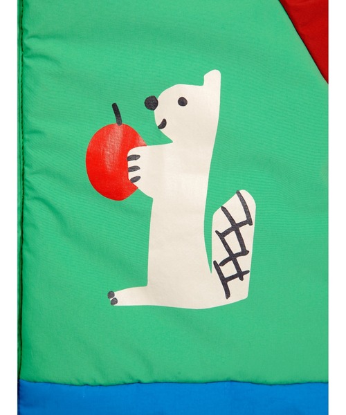 bobo choses ダウンジャケット　12-18m セール】総柄Doggy Mateジャンパー【キッズ】（ダウンジャケット